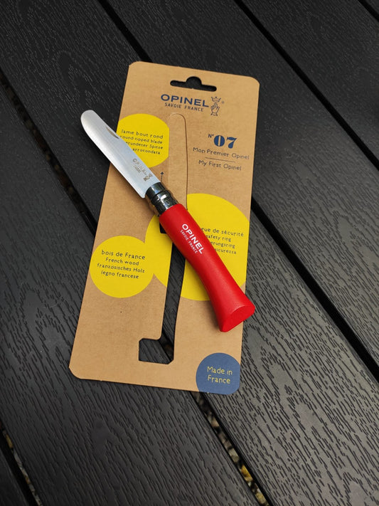 Opinel No 07 børnekniv rød