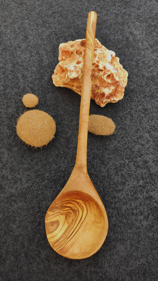Kochlöffel rund, 30 cm Olivenholz